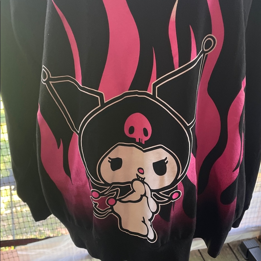 Black and Pink Character Sweatshirt
